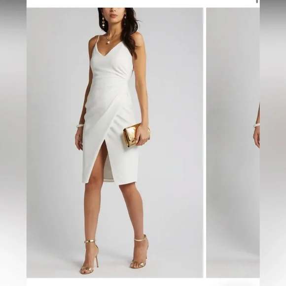 NWT Bowery Faux Wrap Sheath Dress SIZE 4 - Picture 6 of 6